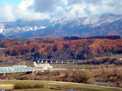 山のコントラスト